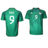 Koszulka piłkarska Meksyk Raul Jimenez #9 Strój Domowy MŚ 2022 tanio Krótki Rękaw